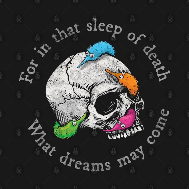 Worms on a String on a Skull with Shakespeare Quote by CTKR Studio