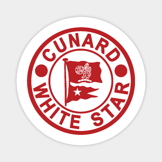 Cunard White Star Line Magnet by MindsparkCreative