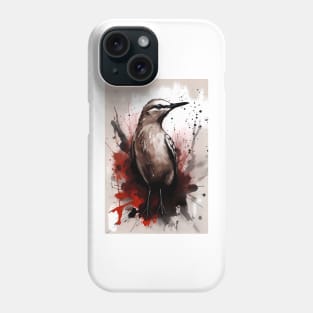 Brown Noddy Bird Painting Phone Case