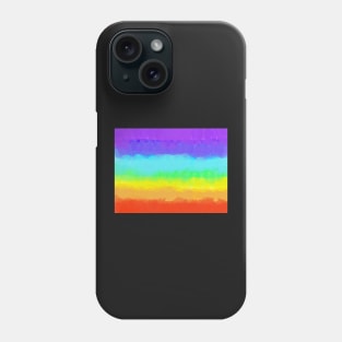 Bright Rainbow Tie Dye Watercolor Gradient Stripe Phone Case