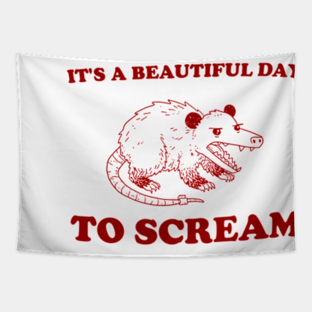 Screaming Possum Tapestry by Y2KERA