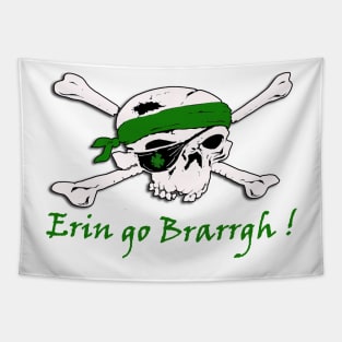 St Patrick's Day Pirate T-Shirt Tapestry