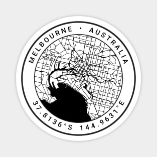 Melbourne Map Magnet