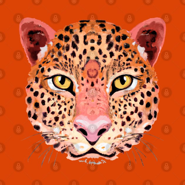 Leopard face by Oeuvres