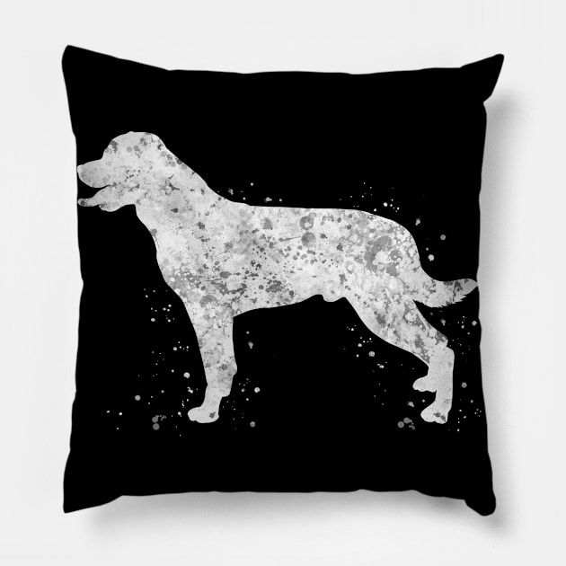 Rottweiler dog Pillow by Yahya Art