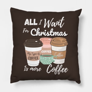 Christmas Coffee Pillow