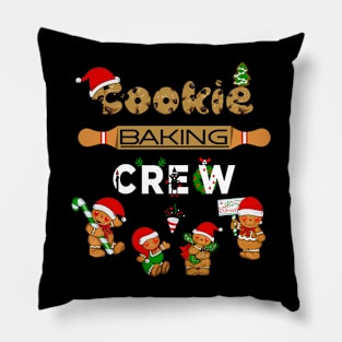 Christmas Cookie Baking Crew Funny Pajamas Family Xmas Gift Pillow