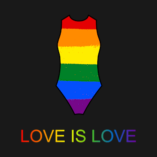 Love is Love - Pride Rainbow Swimming T-Shirt