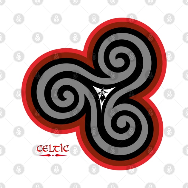 Celtic triskele by Artist Natalja Cernecka