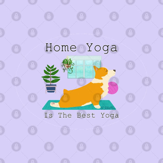 Home Yoga Corgi by SPufferARTs