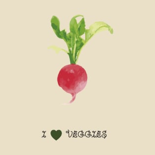 Radish - I love veggies T-Shirt