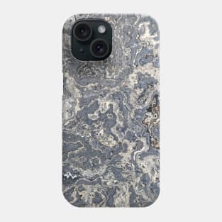 Marble in greys Phone Case