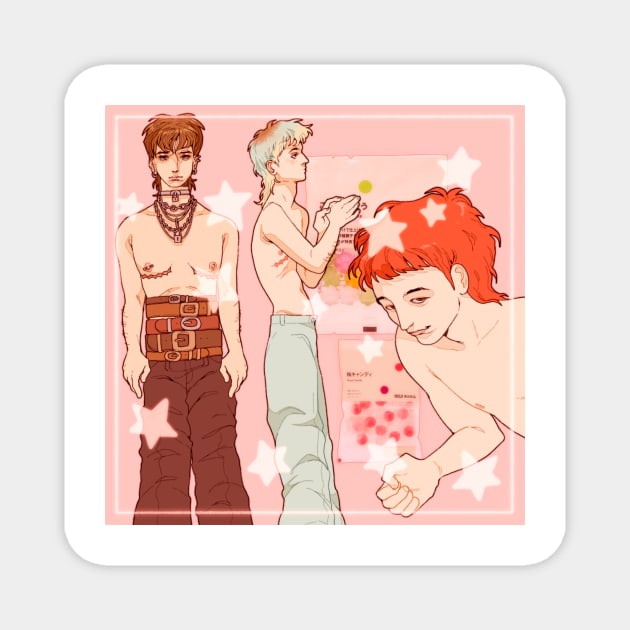 Fashion boys Magnet by PeachyDoodle