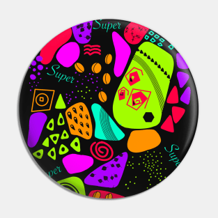 Bright pattern Pin