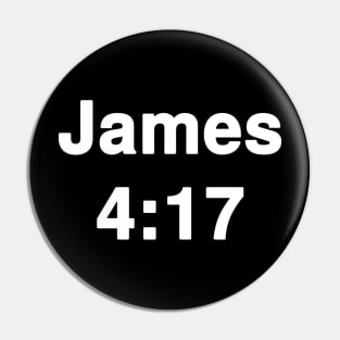 James 4:7  Typography Pin