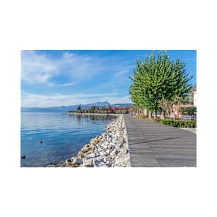 Lake Garda Bardolino promenade view T-Shirt