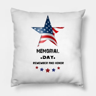 Memorial Day American flag . Happy Memorial Day party Pillow