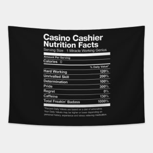 Casino Cashier Nutrition Facts List Funny Tapestry