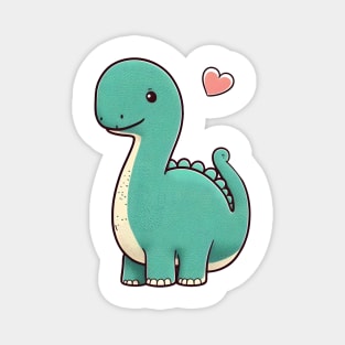 Diplo Dino for Children with heart Magnet