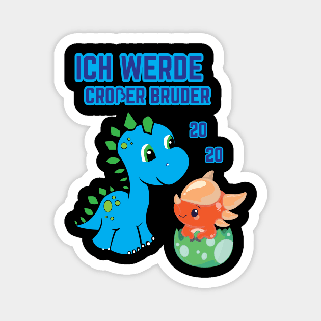 Ich Werde Großer Bruder Dino 2020 Magnet by SinBle