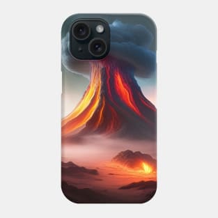 Mushroom Smoke from Volcano Phone Case