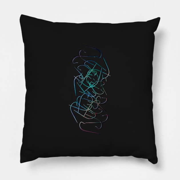 HOOKED ON HOOKS Pillow by MikaelJenei