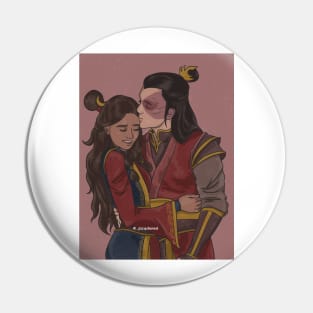 Zutara Forehead Kiss redraw Pin