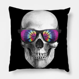 Tropical Summer Skull Pillow