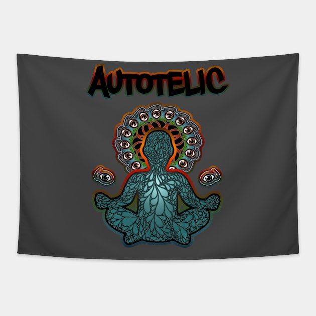 Autotelic- Meditation Tapestry by AutotelicArt