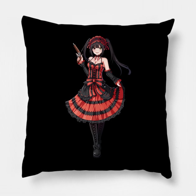 Tokisaki Kurumi Date A Live Pillow by ZarenBeck