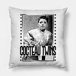 Cocteau Twins / 80s Styled Aesthetic Design Pillow