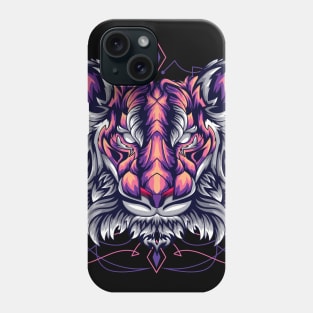 tiger head mask Phone Case