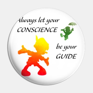 Quote Inspired Silhouette Pin