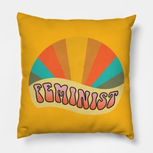 Retro Feminist Pillow