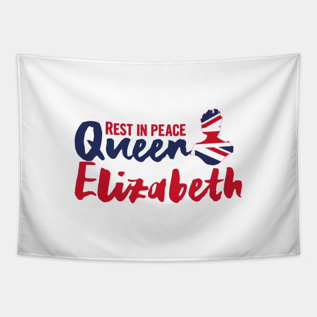 RIP Queen Elizabeth, Rest in peace Queen Elizabeth II Tapestry by Myteeshirts