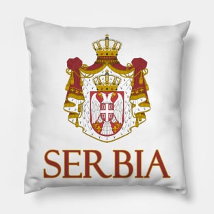 Serbia - Serbian Coat of Arms Design Pillow