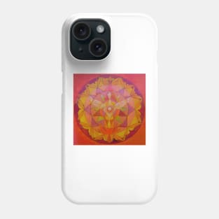 Sacral chakra angel free-hand mandala Phone Case