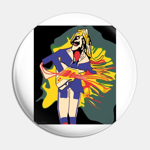 Guitar Player Pin by dennye