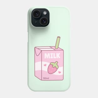 Cute Packet Of Strawberry Milk Phone Case