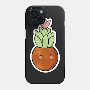 Cute kawaii cactus sticker Phone Case