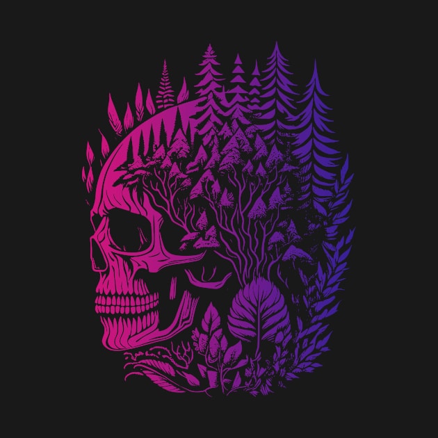 Forest Punk and Psychedelic Skulls by Bongonation