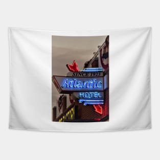 Atlantic Hotel Sign Tapestry