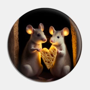 A Couple of Love Mices Pin