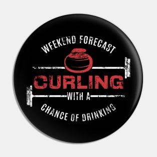 Weekend Forecast Curling Pin