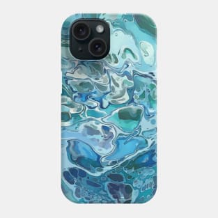 Cool Blues, Acrylic Organic Textures - WelshDesignsTP001 Phone Case