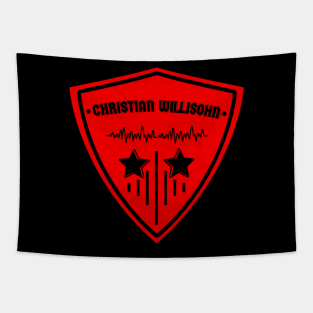 Logo simple christian red colour Tapestry