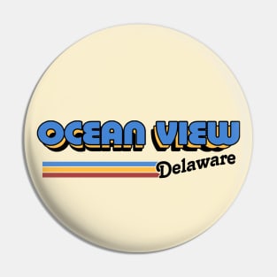 Ocean View, Delaware / / Retro Styled Design Pin