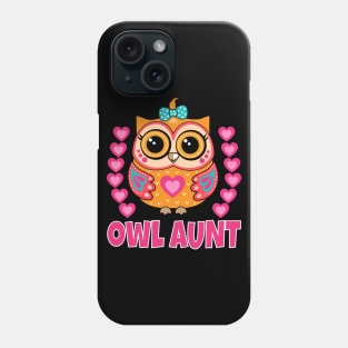 Cute Owl Aunt Phone Case