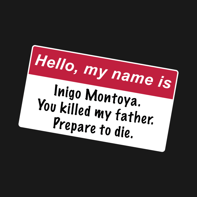 Inigo Montoya Name Tag by MrLarry