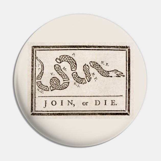 Join or Die Pin by Retro Patriot